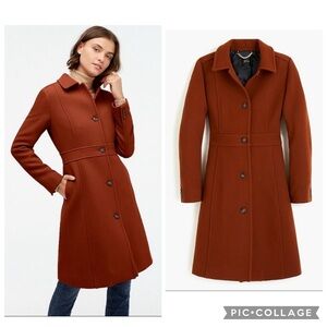 JCREW Classic Lady Day Coat in Italian double cloth